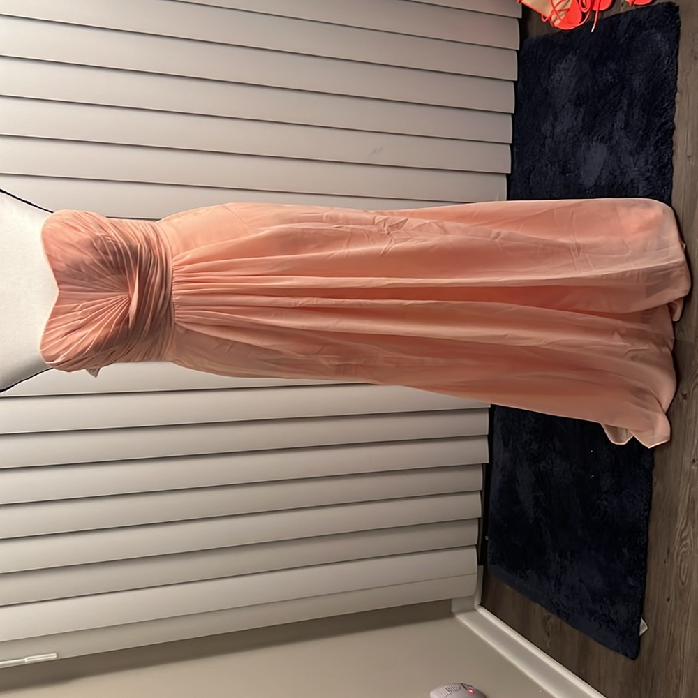 David’s Bridal Strapless Bellini Gown